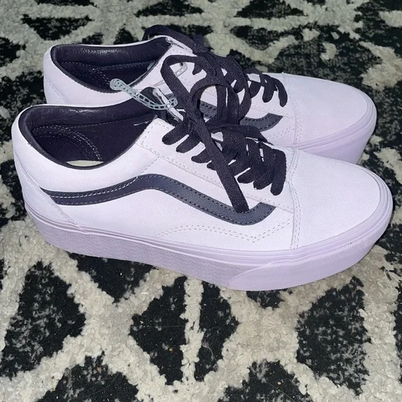 •VANS•NWT LAVENDER SUEDE STACKFORM LOW TOP OLD SKOOL SNEAKERS SIZE 8 - Picture 8 of 10